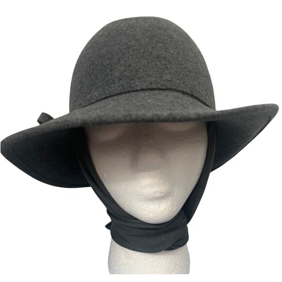 Vintage Betmar New York Gray Wool Hat with Attached Scarf One Size - Picture 5 of 9